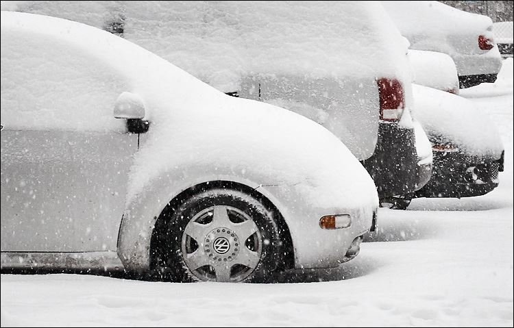 Snow On Car